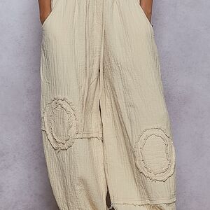 015 🎁 POL The Harbor 3 Double Gauze Jogger Pants In Natural